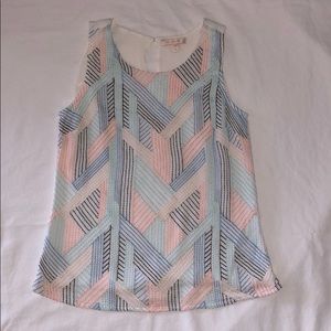 Skies are Blue multi-colored thread tank top